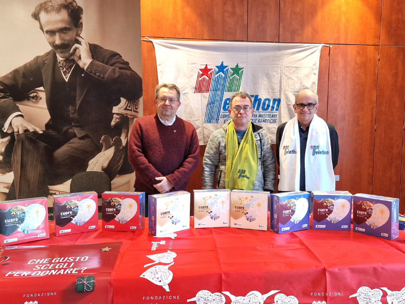 La Toscanini ospita Telethon e i suoi Cuori di Cioccolato per il Natale 2023